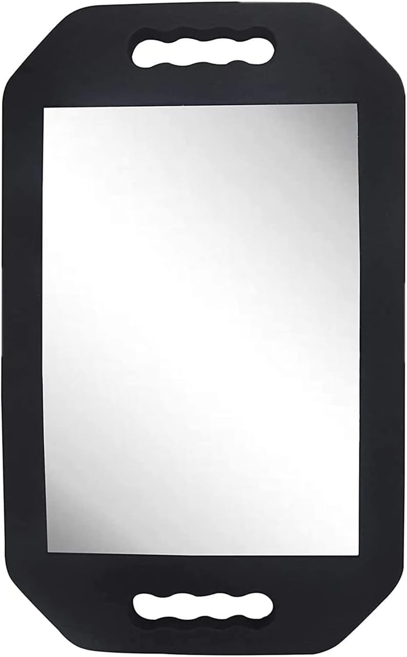 Double Handle Mirror - Rectangular Hand Held Mirror with Handle