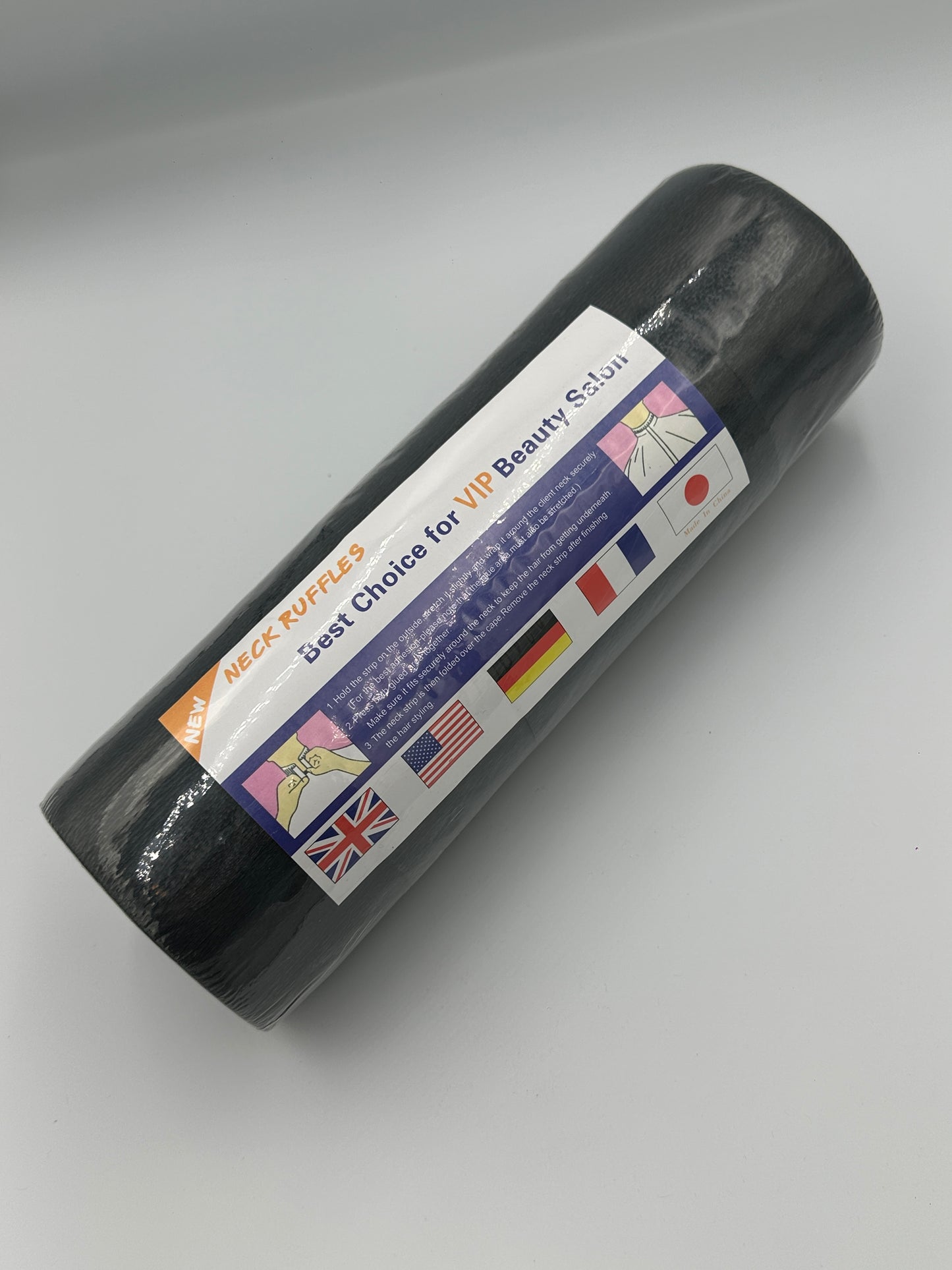 Barber Paper Neck Strips 5 Rolls 500 Pcs Black