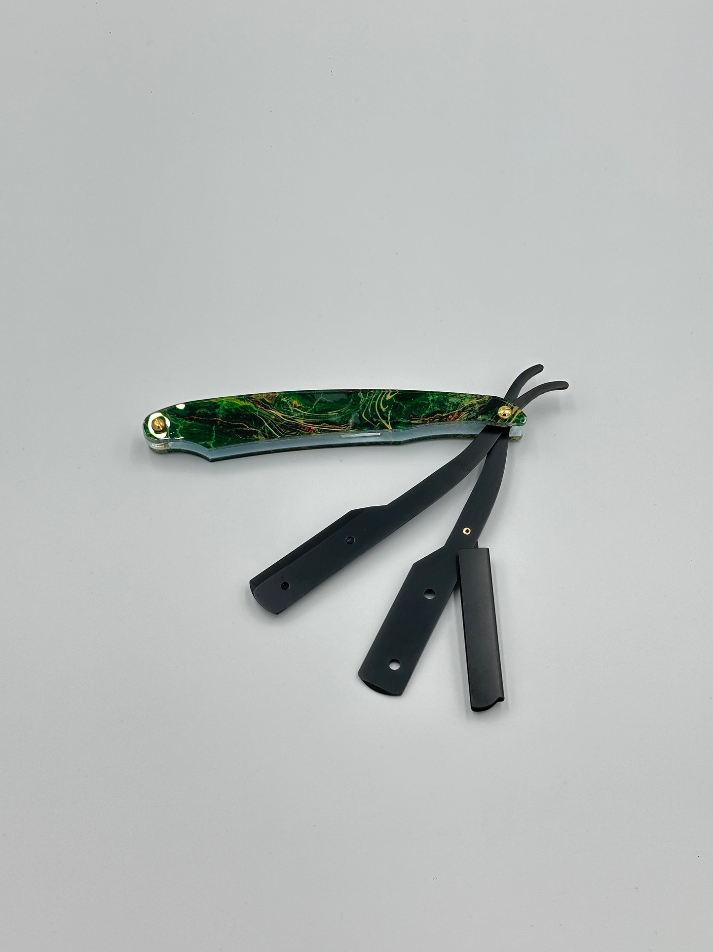 Glass Handle Straight Razor