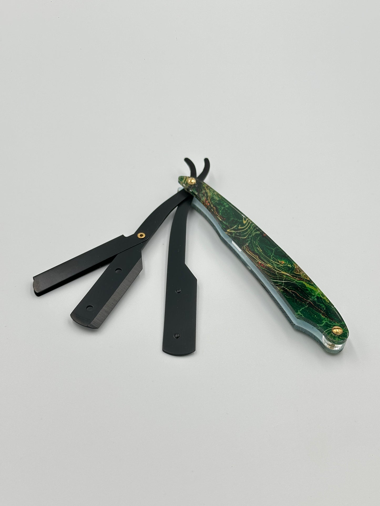 Glass Handle Straight Razor