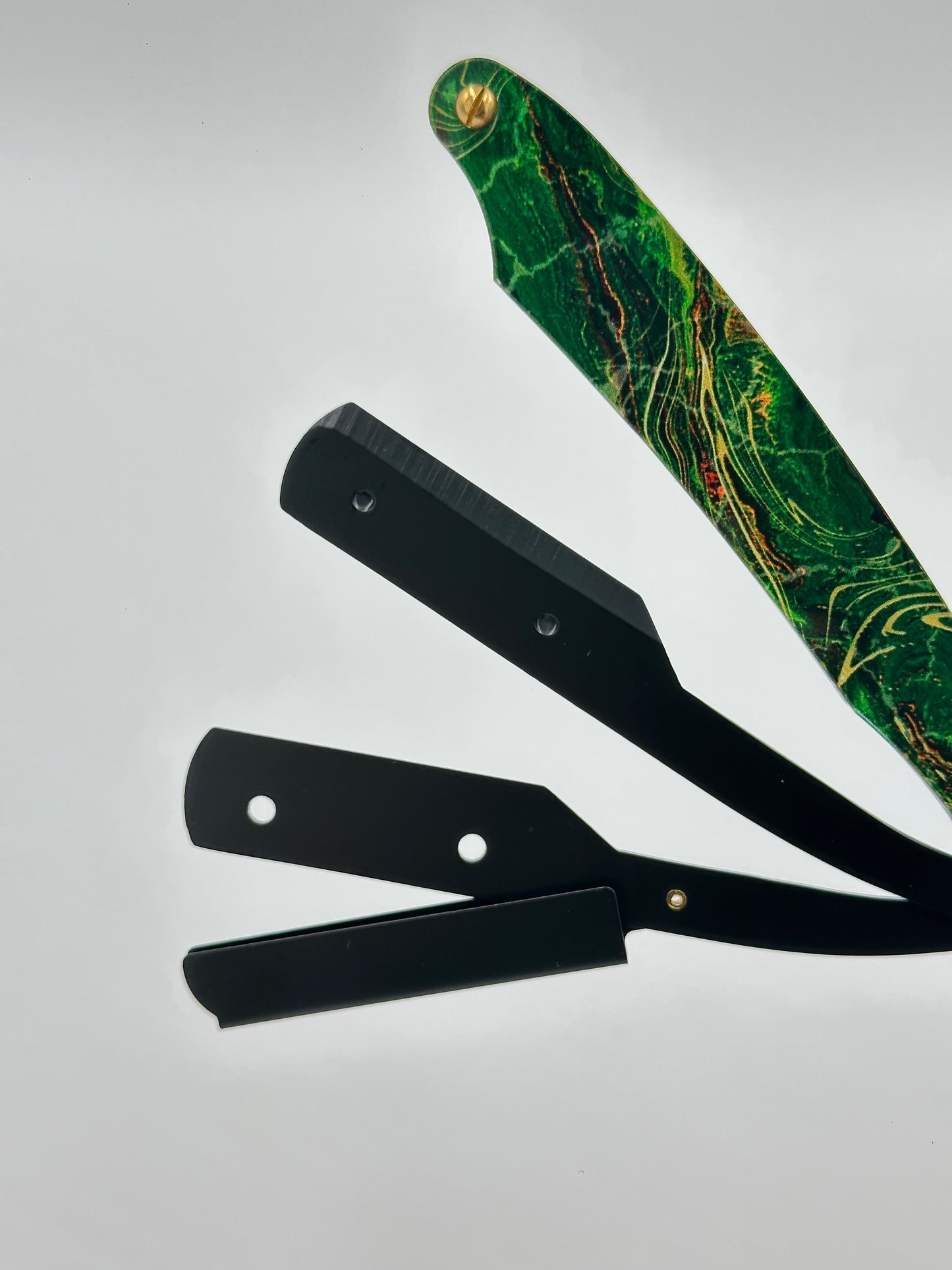 Glass Handle Straight Razor