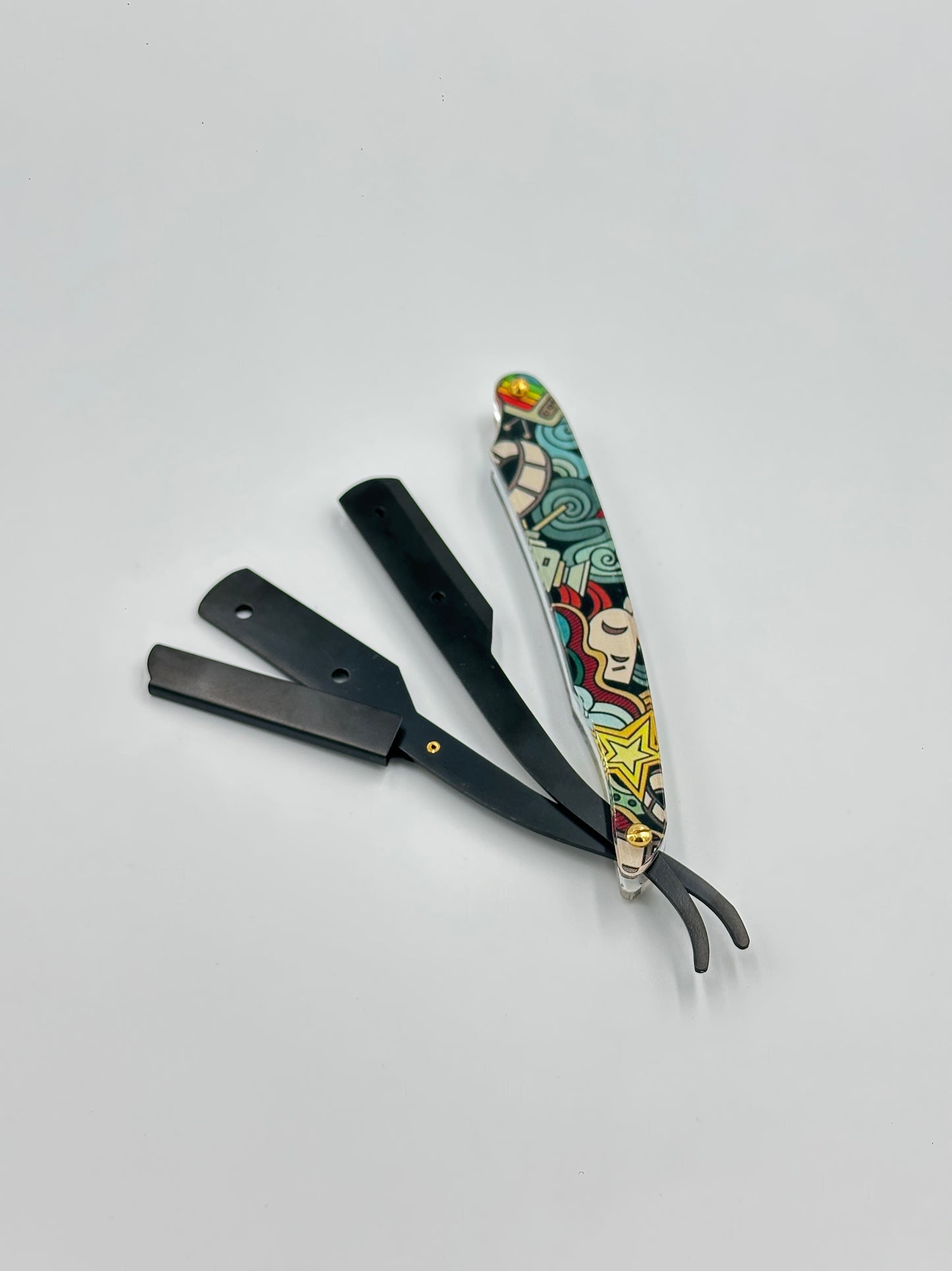 Glass Handle Straight Razor