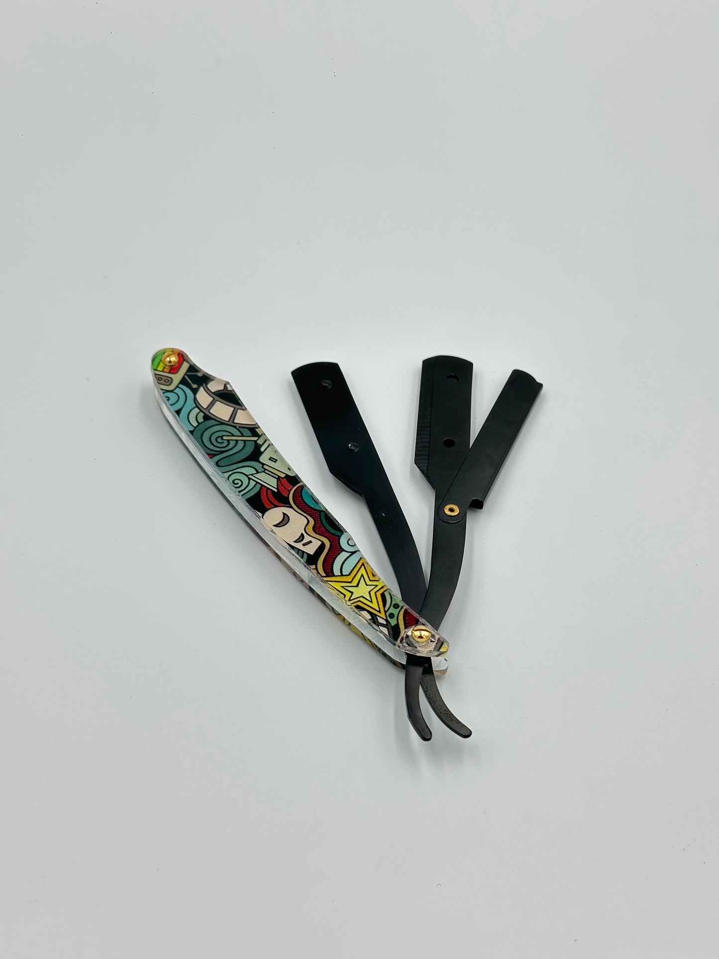 Glass Handle Straight Razor