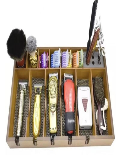 Wooden Barber Organizer