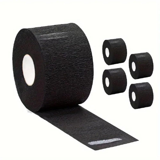 Barber Paper Neck Strips 5 Rolls 500 Pcs Black